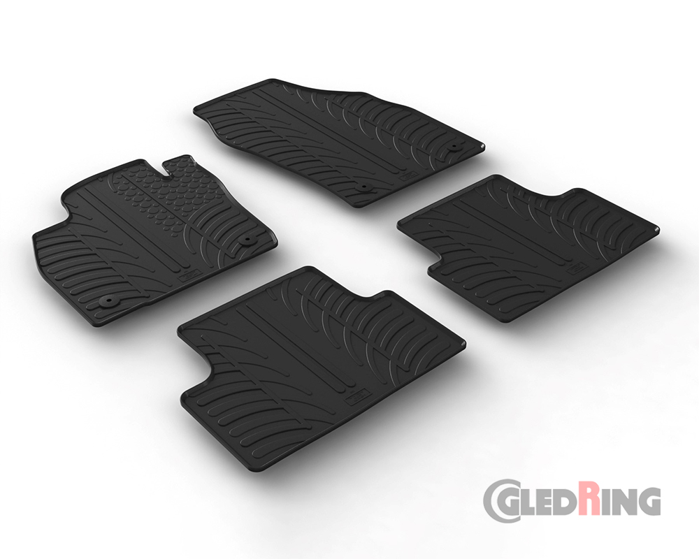 Alfombrillas goma para Volkswagen T-Cross, 2019-