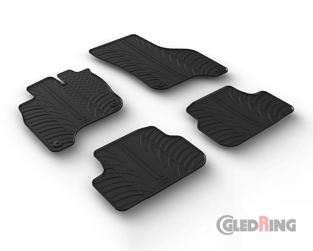Tapetes de borracha para Volkswagen e-Golf VII, 2014-2020 (Elétrico)