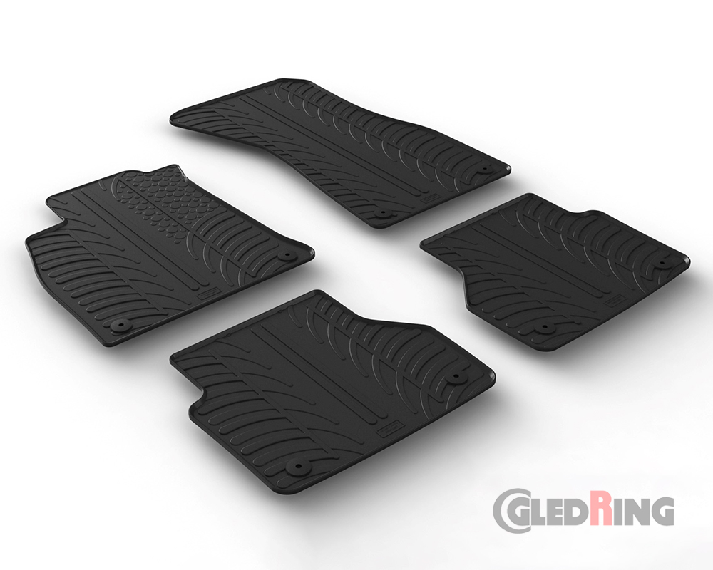 Alfombrillas goma para Audi A6, 2018-