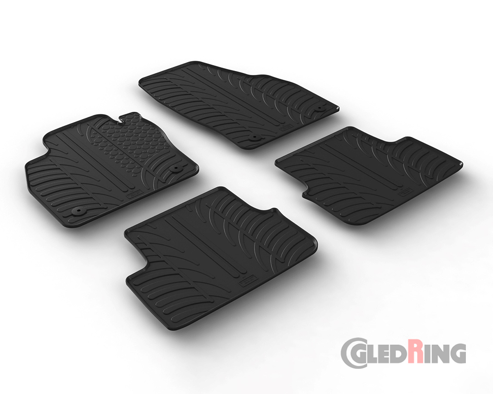 Alfombrillas goma para Audi A1, 2018-