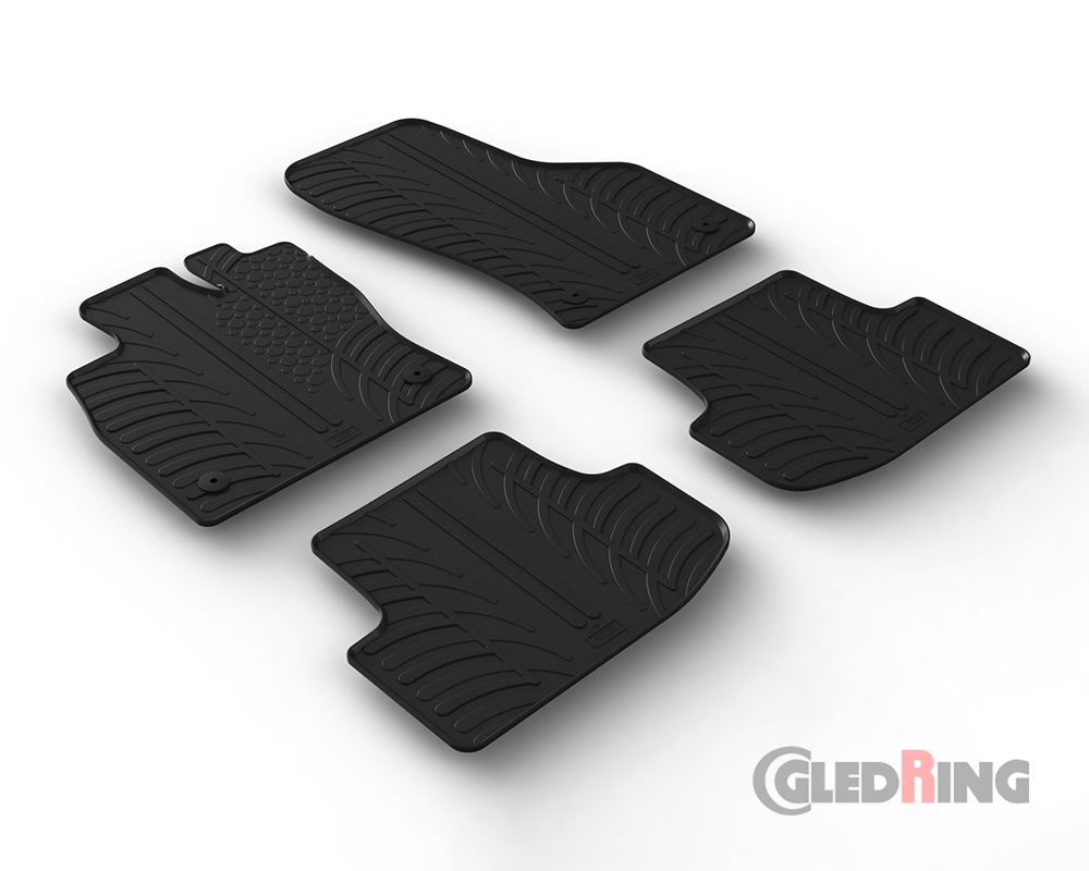 Alfombrillas goma para Audi A3, 2020- (Hatchback, Manual & Automática)