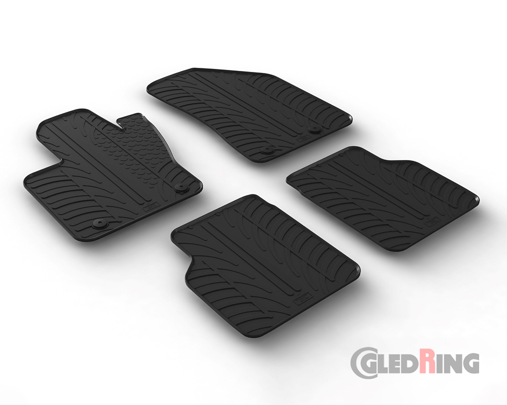 Alfombrillas goma para Jeep Compass, 2017-
