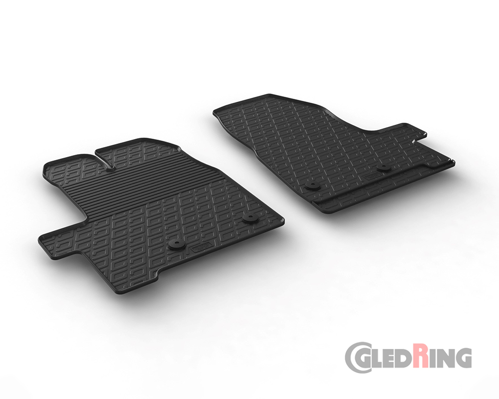 Rubber mats for Ford Transit Custom , 2018-2022 (Manual)