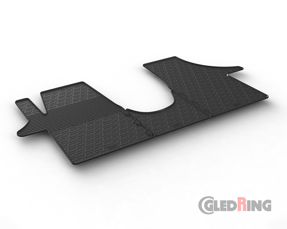 Rubber mats for Volkswagen T5 Transporter, 2003-2015